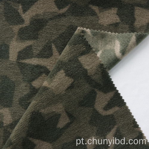 Reciclado 100%poliéster Soft Handfeling Pattern Disruptive Pattern AOP Polar Fleece Fabric para roupas Militares